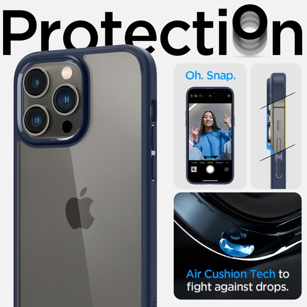 COVER SPIGEN ULTRA HYBRID IPHONE 14 PRO MARINEBLAU