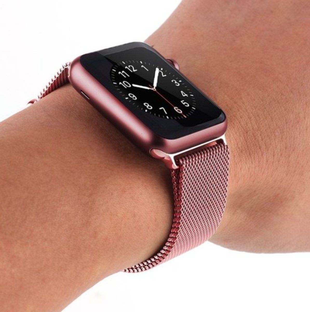 CINTURINO MAGLIA TECH-PROTECT MILANESEBAND APPLE WATCH 4 / 5 / 6 / 7 / SE (38 / 40 / 41 MM) ROSE GOLD