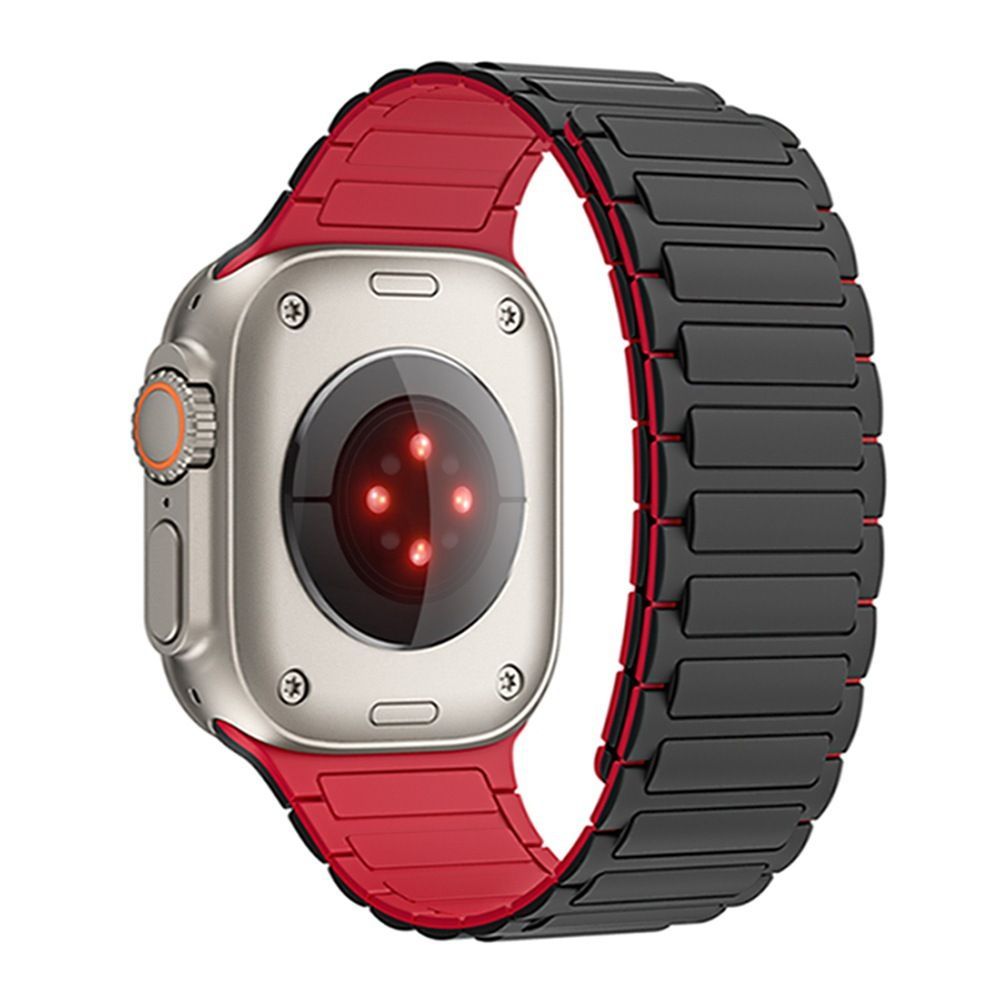 TECH-PROTECT ICONBAND MAGNETIC APPLE WATCH 4 / 5 / 6 / 7 / 8 / 9 / SE / ULTRA 1 / 2 (42 / 44 / 45 / 49 MM) NERO/ROSSO