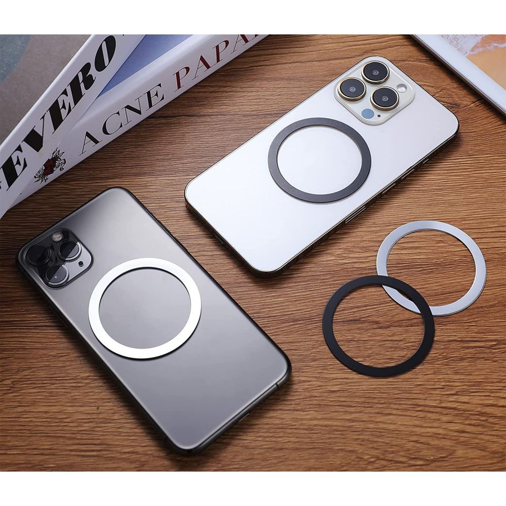 TECH-PROTECT MAGMAT MAGSAFE UNIVERSAL MAGNETRING SCHWARZ & SILBER