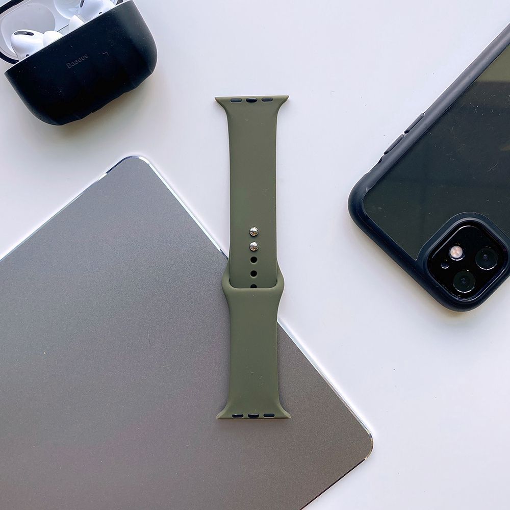 CINTURINO TECH-PROTECT ICONBAND APPLE WATCH 4 / 5 / 6 / 7 / SE (38 / 40 / 41 MM) ARMY GREEN