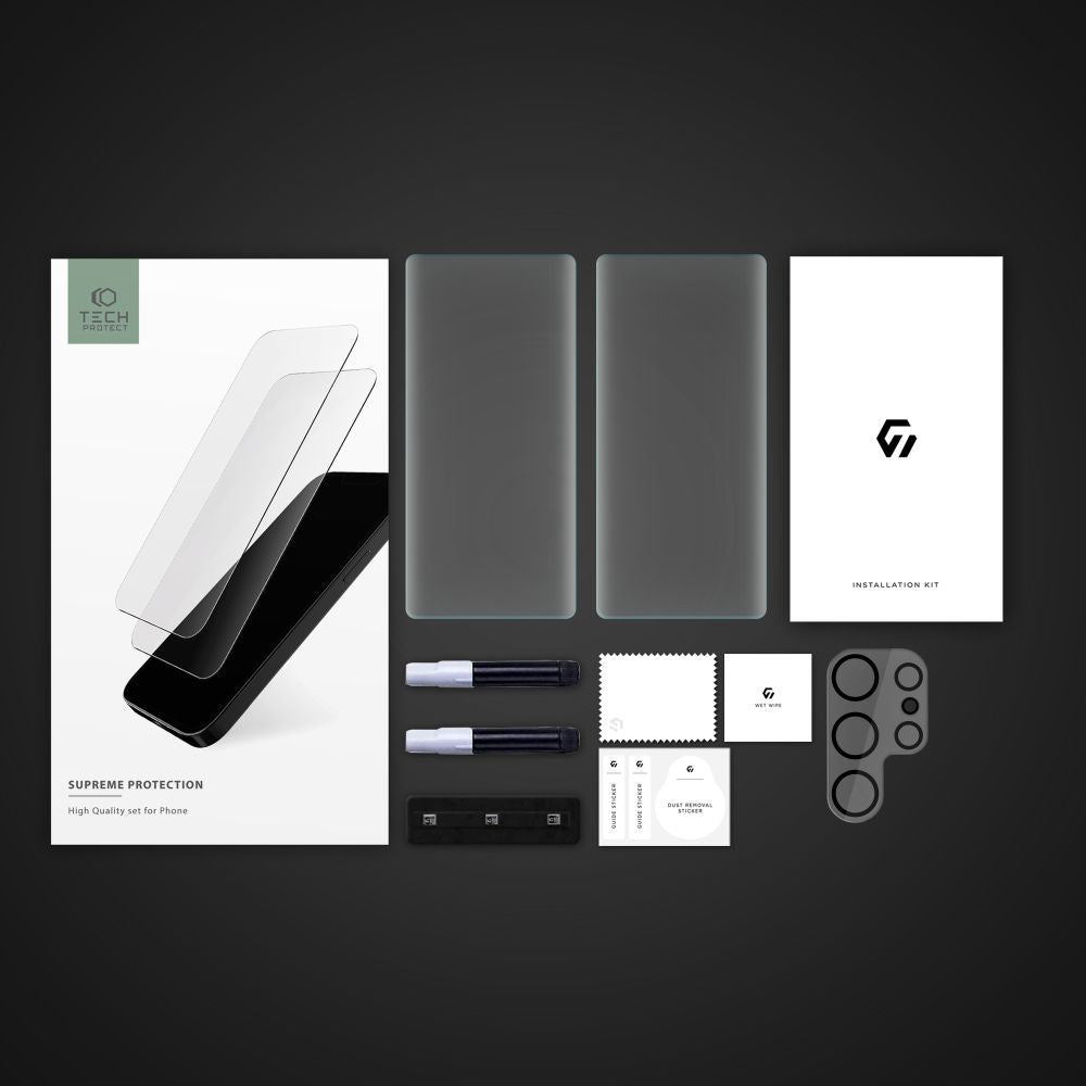 VETRO TEMPERATO TECH-PROTECT SUPREME SET GALAXY S23 ULTRA CLEAR