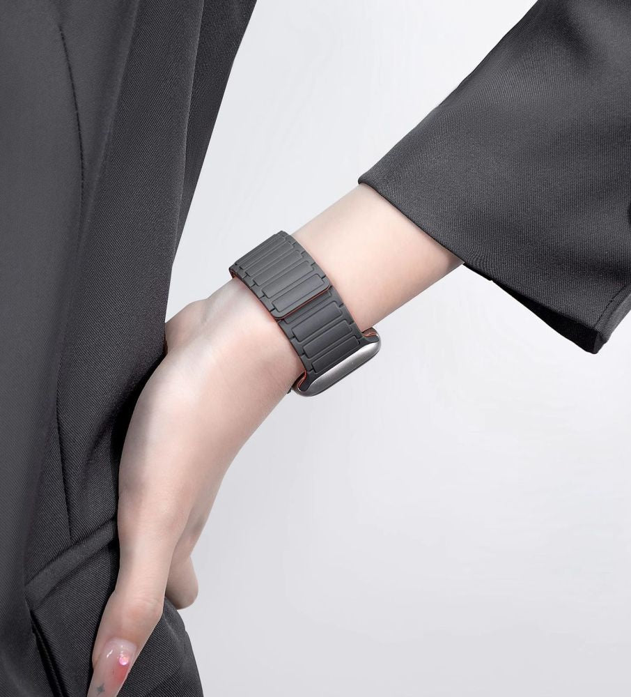 TECH-PROTECT ICONBAND MAGNETIC APPLE WATCH 4 / 5 / 6 / 7 / 8 / 9 / SE / ULTRA 1 / 2 (42 / 44 / 45 / 49 MM) NERO/ARANCIONE