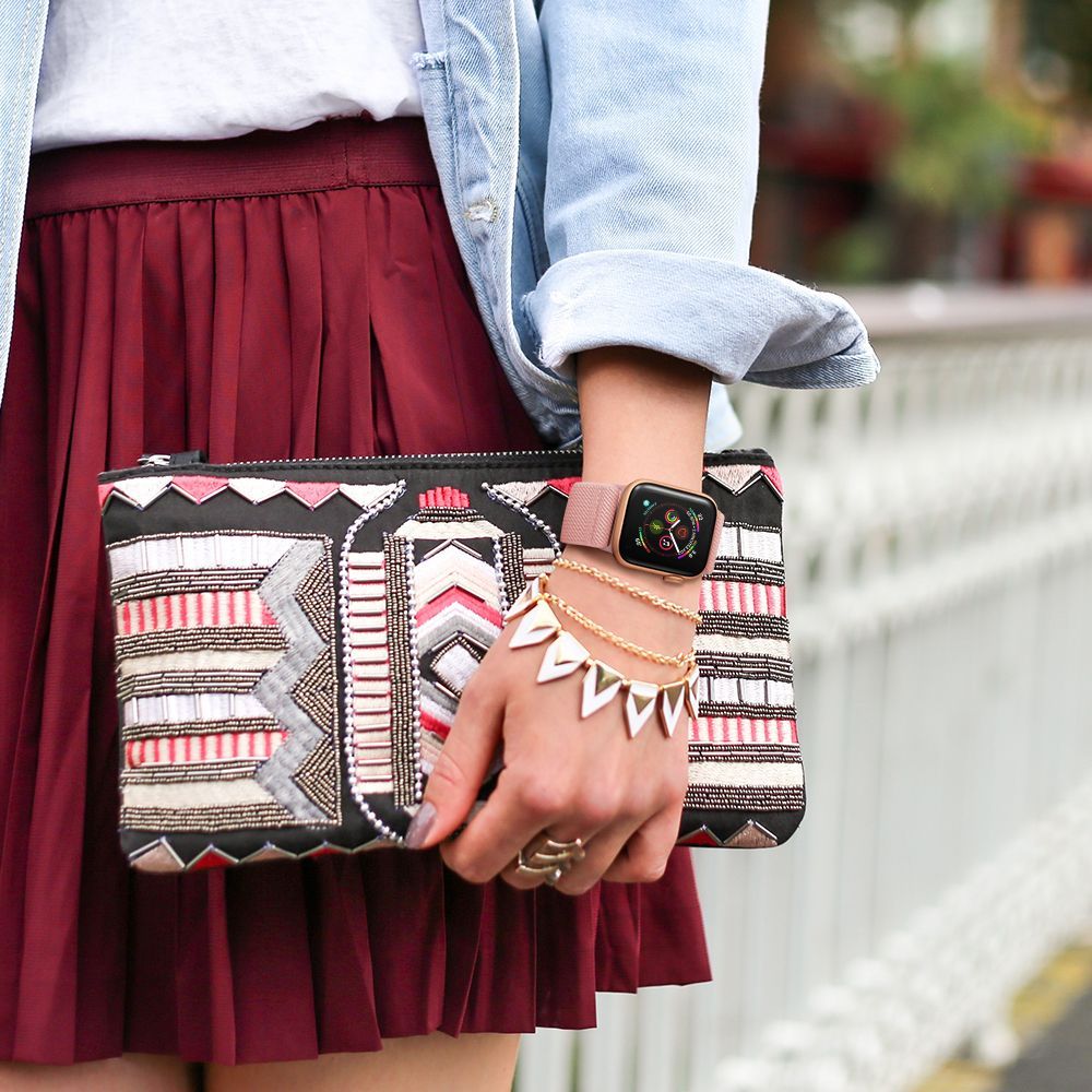 TECH-PROTECT MELLOW APPLE WATCH 4 / 5 / 6 / 7 / 8 / 9 / SE (38 / 40 / 41 MM) PINK SAND