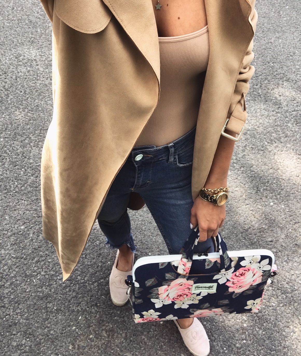 BORSA CANVASLIFE BAG MACBOOK AIR/PRO 13 NAVY ROSE