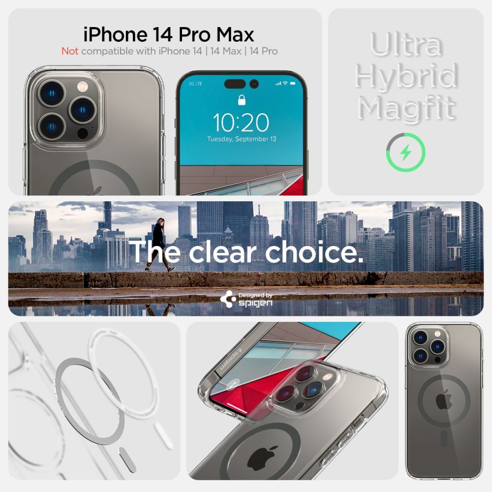 COVER SPIGEN ULTRA HYBRID MAG MAGSAFE IPHONE 14 PRO MAX GRAPHITE