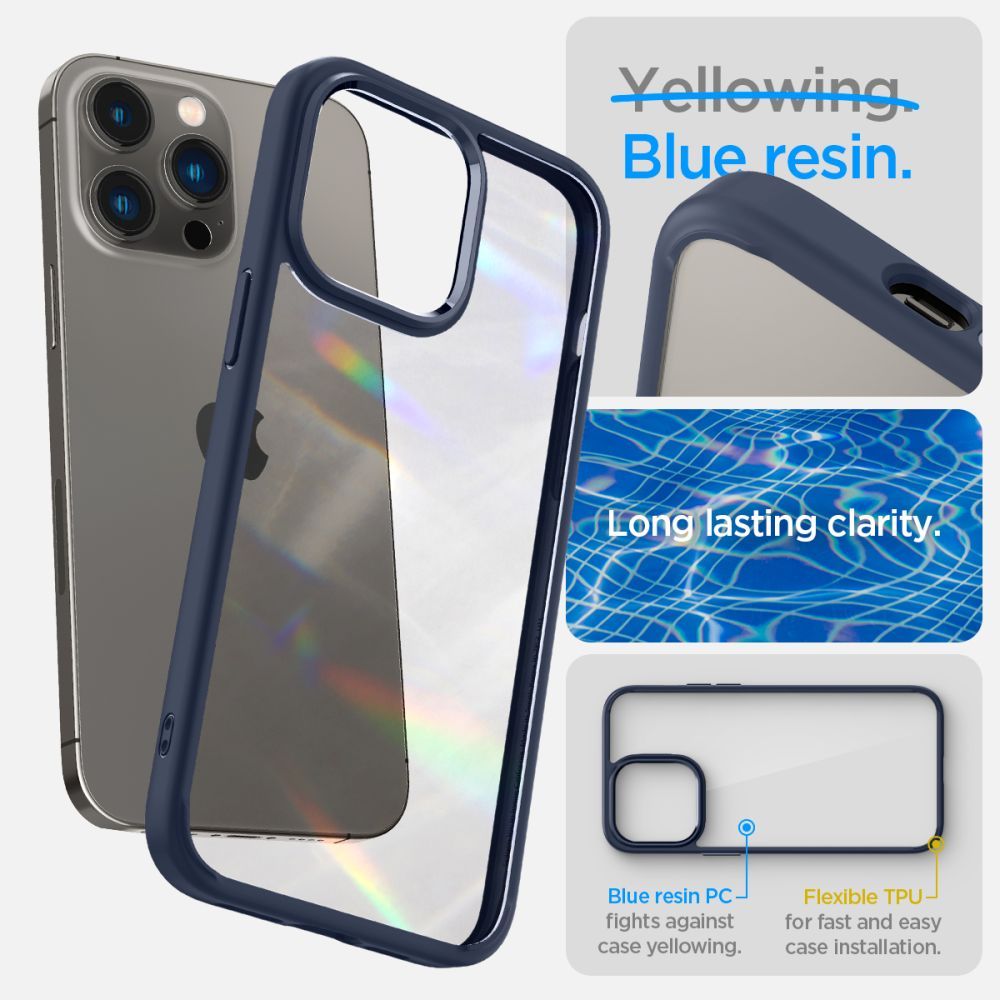 COVER SPIGEN ULTRA HYBRID IPHONE 14 PRO MARINEBLAU