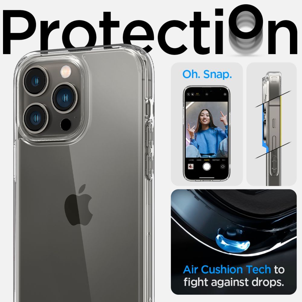 COVER SPIGEN ULTRA HYBRID IPHONE 14 PRO MAX KRISTALLKLAR