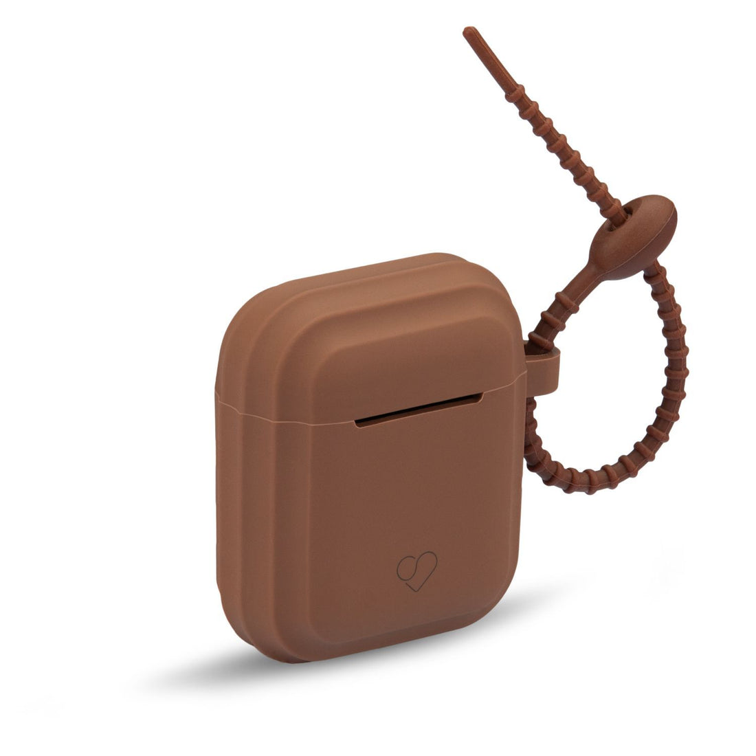 CUSTODIA CASSY URBAN IN SILICONE APPLE AIRPODS CACAO