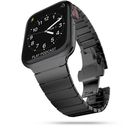 CINTURINO MAGLIA TECH-PROTECT LINKBAND APPLE WATCH 4 / 5 / 6 / 7 / SE (42 / 44 / 45 MM) BLACK