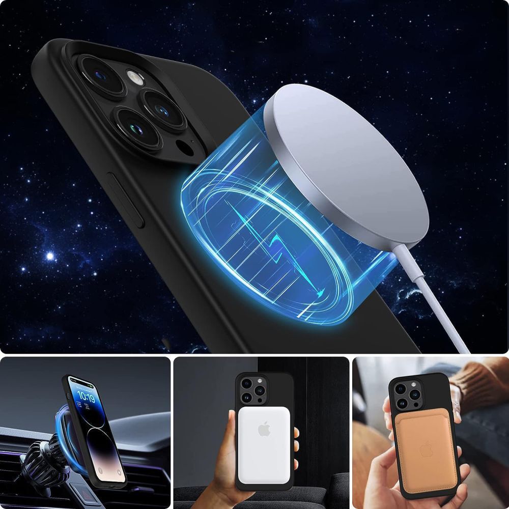 COVER TECH-PROTECT SILICONE MAGSAFE IPHONE 13 / 14 BLACK