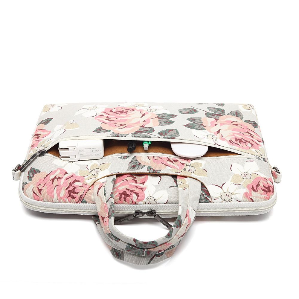 BORSA CANVASLIFE BAG MACBOOK AIR/PRO 13 WHITE ROSE