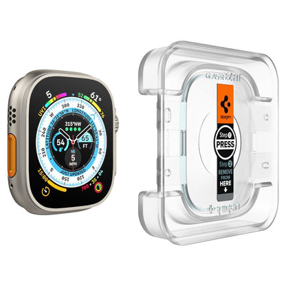 VETRO TEMPERATO SPIGEN GLAS.TR ”EZ FIT” 2-PACK APPLE WATCH ULTRA (49 MM) CLEAR