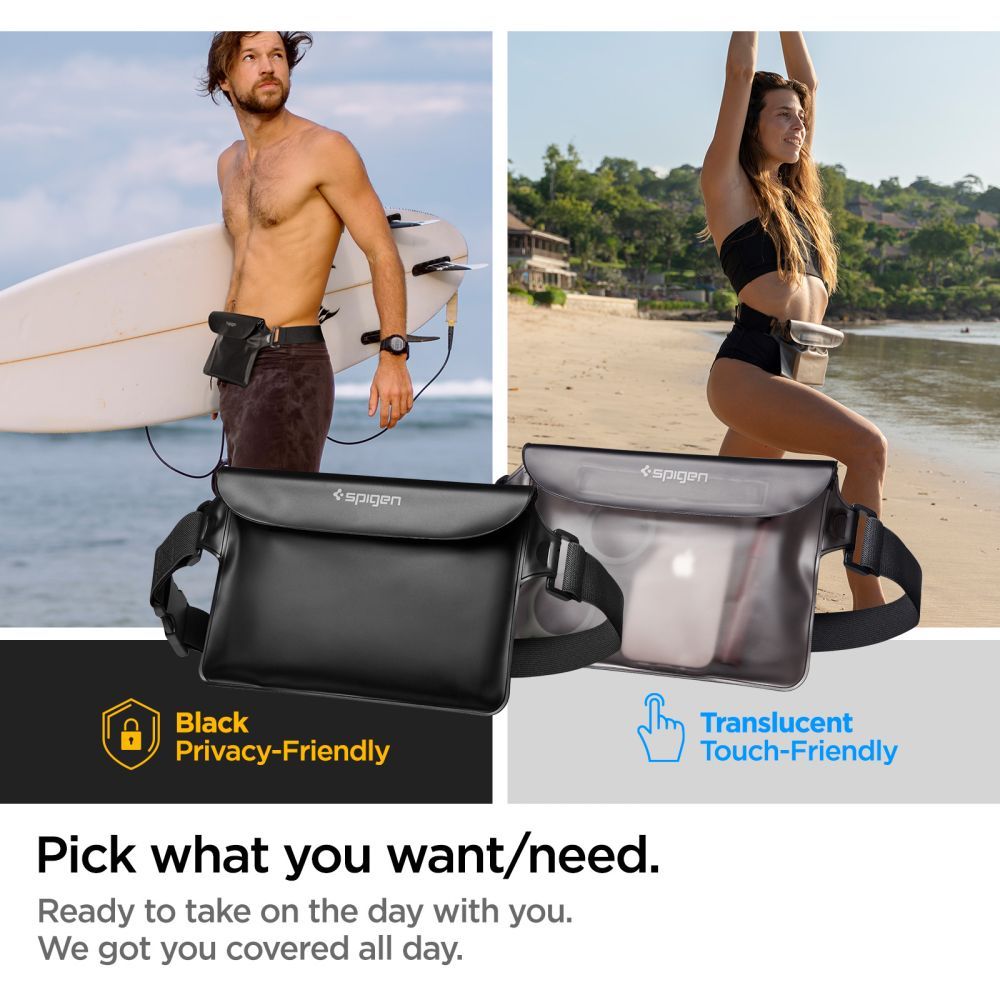BORSELLO SPIGEN A620 MARSUPIO IMPERMEABILE UNIVERSALE NERO
