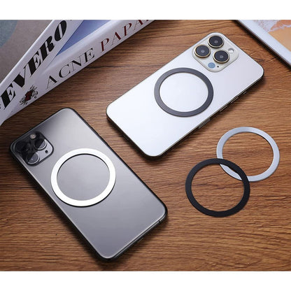 TECH-PROTECT MAGMAT MAGSAFE UNIVERSAL MAGNETRING SCHWARZ &amp;amp; SILBER