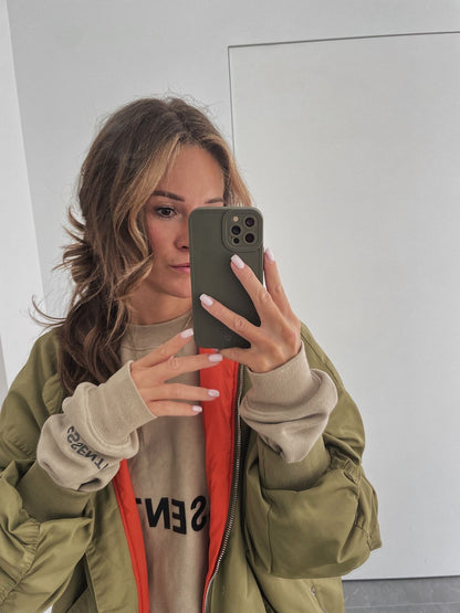 COVER CASSY URBAN SILICONE CASE IPHONE 13 PRO KHAKI