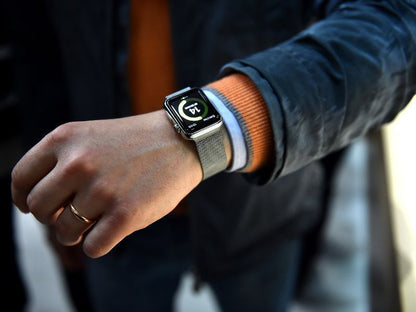 CINTURINO MAGLIA TECH-PROTECT MILANESEBAND APPLE WATCH 4 / 5 / 6 / 7 / SE (38 / 40 / 41 MM) BLACK