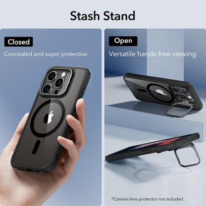 ESR CLASSIC KICKSTAND HALOLOCK MAGSAFE IPHONE 15 PRO CLEAR/BLACK