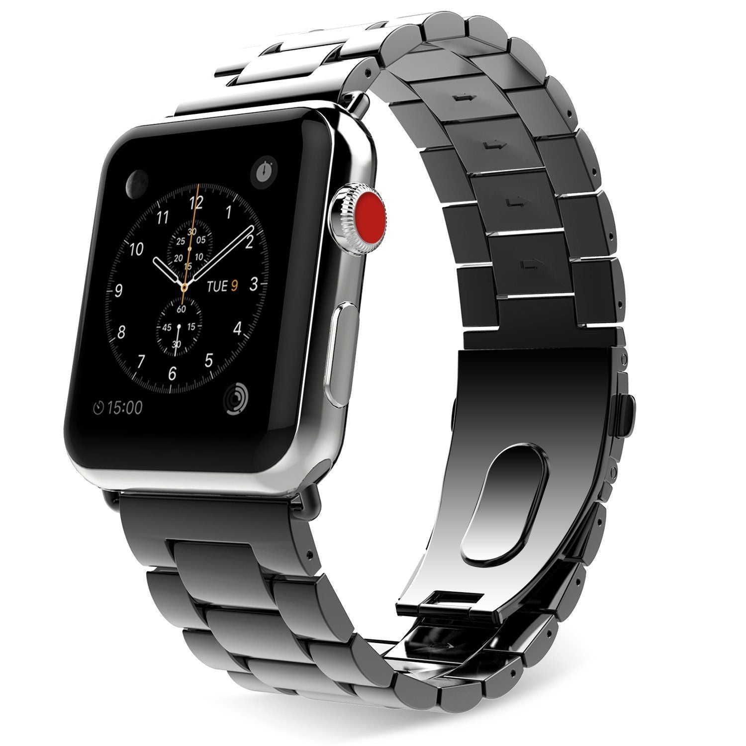 CINTURINO MAGLIA TECH-PROTECT STAINLESS APPLE WATCH 4 / 5 / 6 / 7 / SE (42 / 44 / 45 MM) BLACK