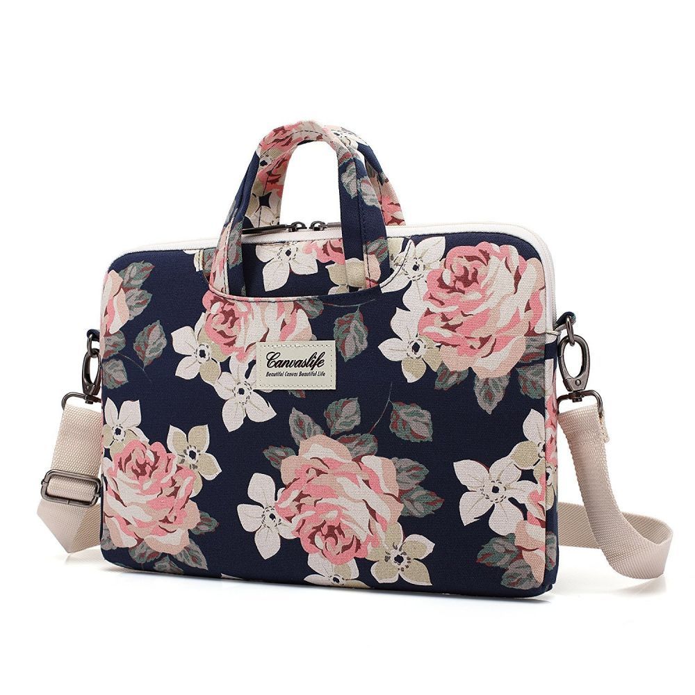 BORSA CANVASLIFE BAG MACBOOK AIR/PRO 13 NAVY ROSE