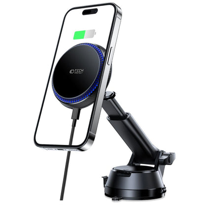 CARICABATTERIE DA AUTO TECH-PROTECT MM15W-V4 CARICABATTERIE WIRELESS MAGNETICO MAGSAFE DA CRUSCOTTO 15W NERO