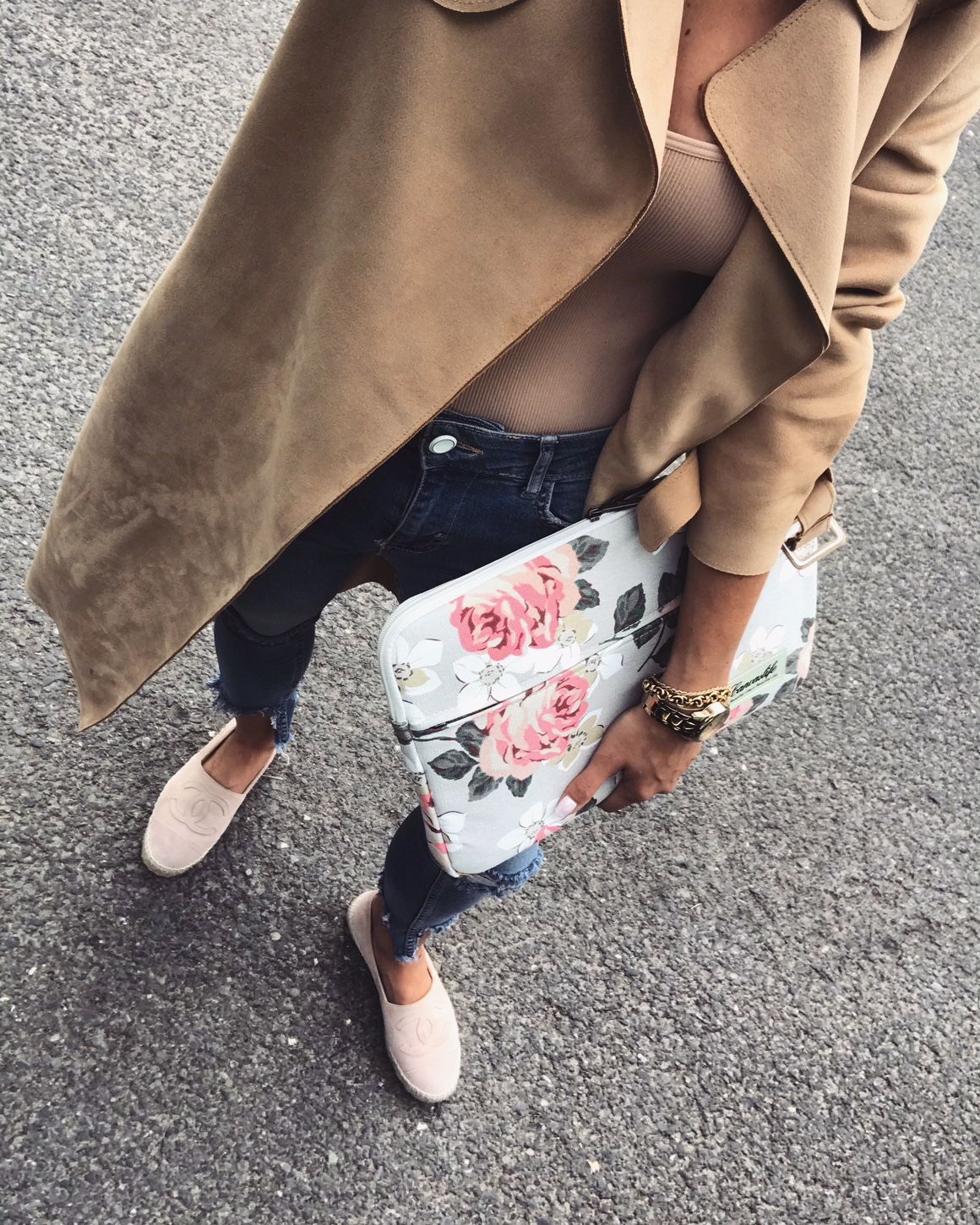 CUSTODIA CANVASLIFE SLEEVE MACBOOK AIR/PRO 13 WHITE ROSE