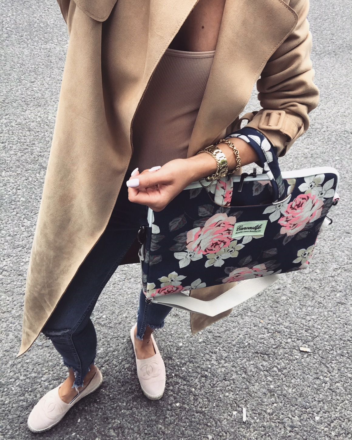 BORSA CANVASLIFE BAG MACBOOK AIR/PRO 13 NAVY ROSE