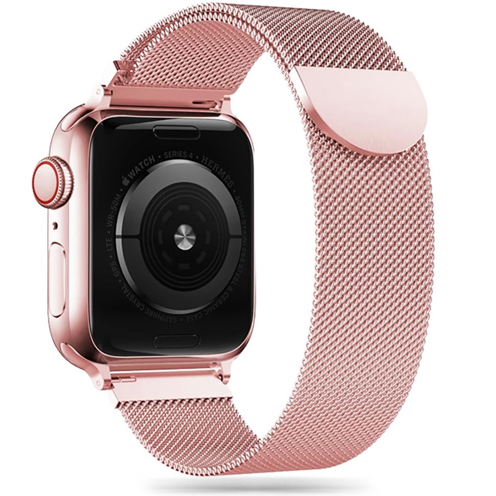 CINTURINO MAGLIA TECH-PROTECT MILANESEBAND APPLE WATCH 4 / 5 / 6 / 7 / 8 / SE / ULTRA (42 / 44 / 45 / 49 MM) ROSE GOLD
