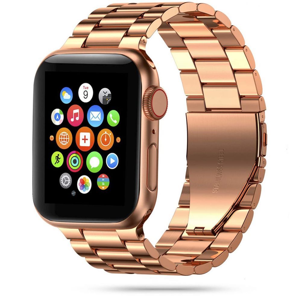 CINTURINO MAGLIA TECH-PROTECT STAINLESS APPLE WATCH 4 / 5 / 6 / 7 / SE (38 / 40 / 41 MM) ROSE GOLD