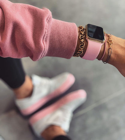 CINTURINO TECH-PROTECT ICONBAND APPLE WATCH 4 / 5 / 6 / 7 / SE (38 / 40 / 41 MM) ROSA SAND