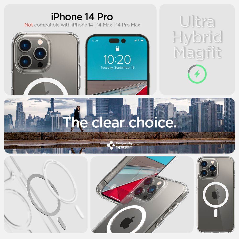 COVER SPIGEN ULTRA HYBRID MAG MAGSAFE IPHONE 14 PRO WHITE
