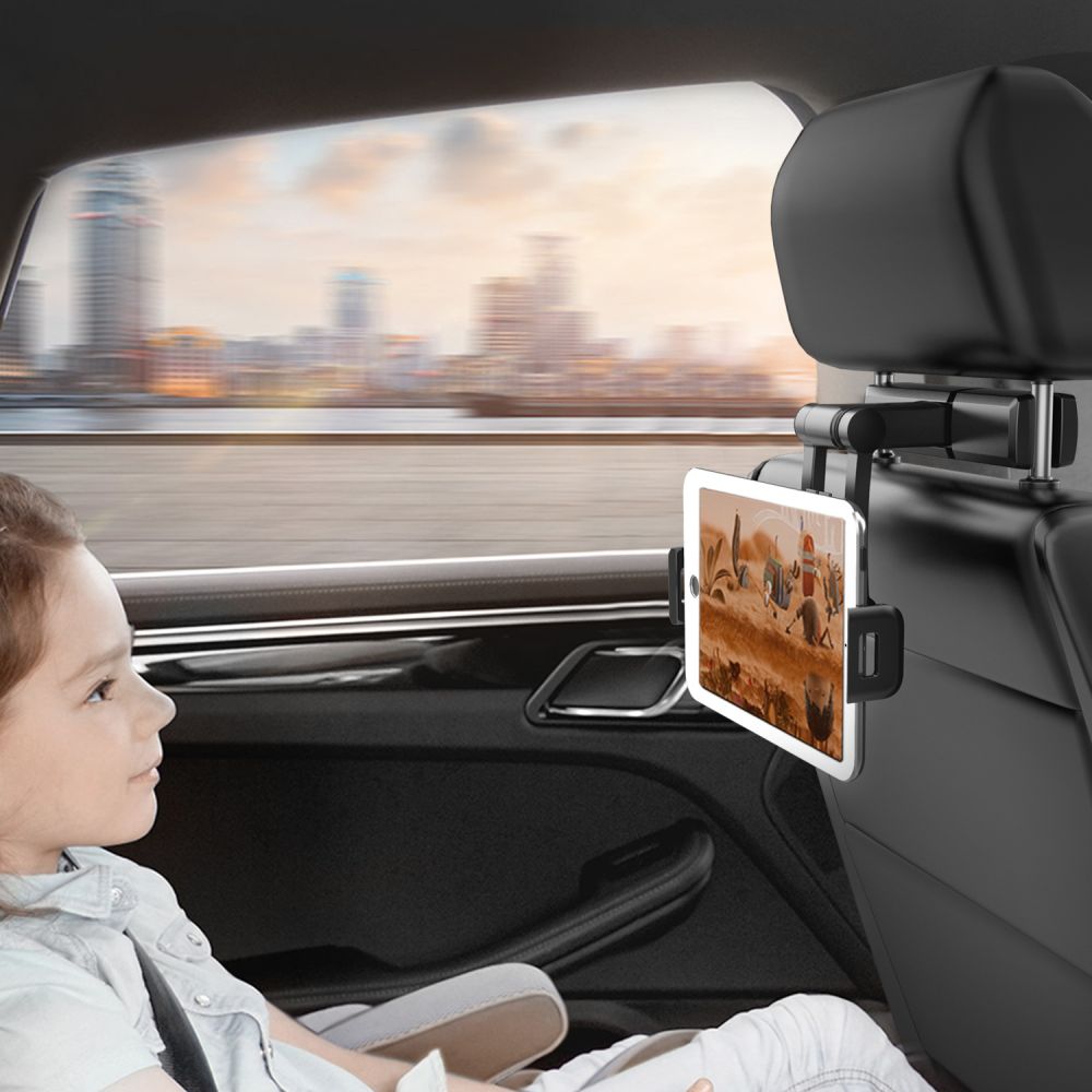 TECH-PROTECT V2 STRETCHABLE HEADREST CAR MOUNT BLACK