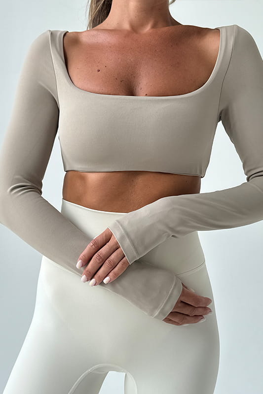 TOP MATERA LONGSLEEVE SABBIA L