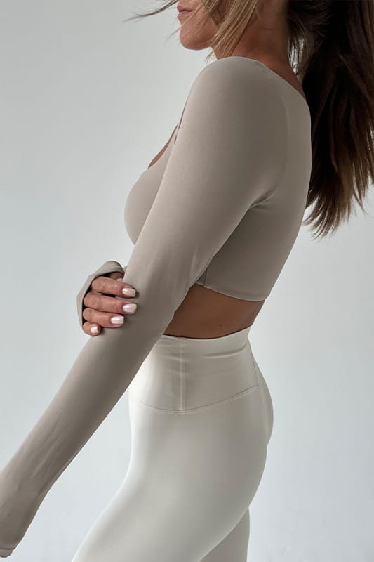 TOP MATERA LONGSLEEVE SABBIA L