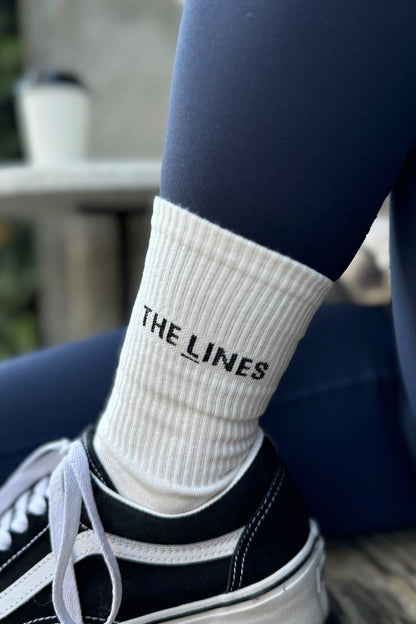 CALZINI THE LINES URBAN BIANCO